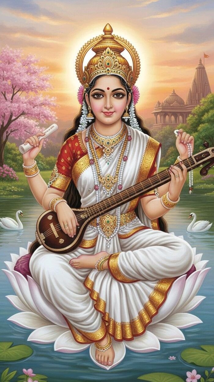 lord saraswati images beautiful artwork