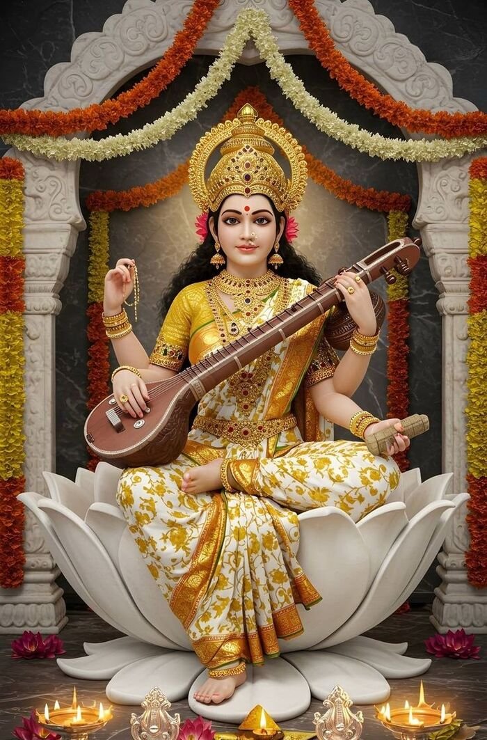 lord saraswati images beautiful