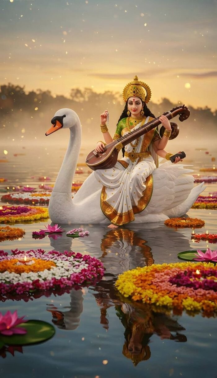 lord saraswati images devotional theme
