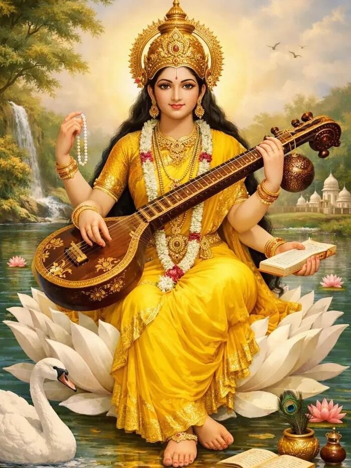 lord saraswati images for poster design