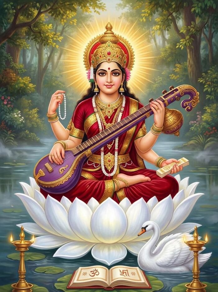 lord saraswati images for profile picture
