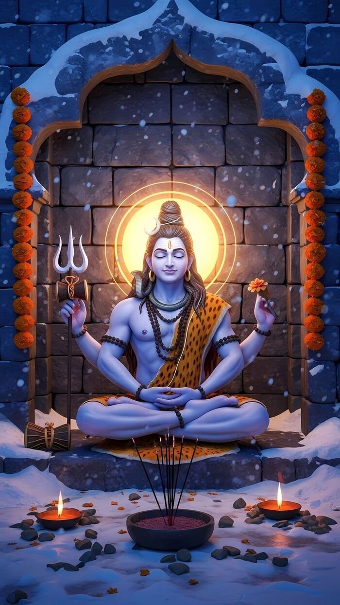 lord siva images divine light effect