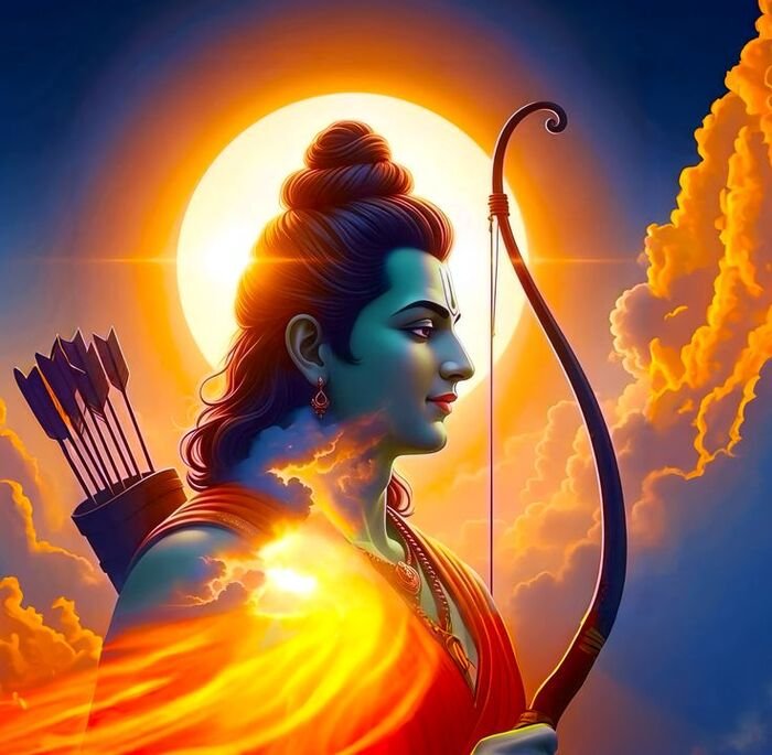 lord sri rama images minimalist design