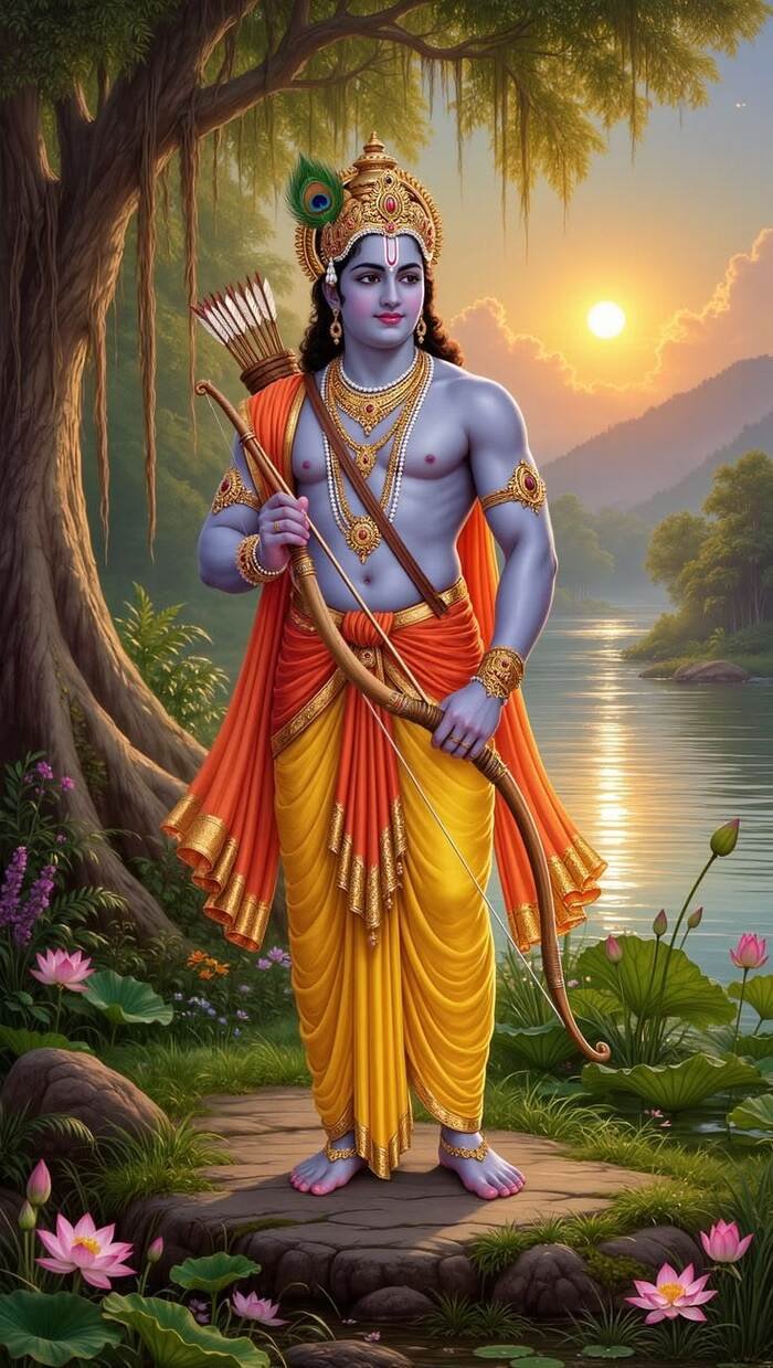 lord sri rama images peaceful face close up