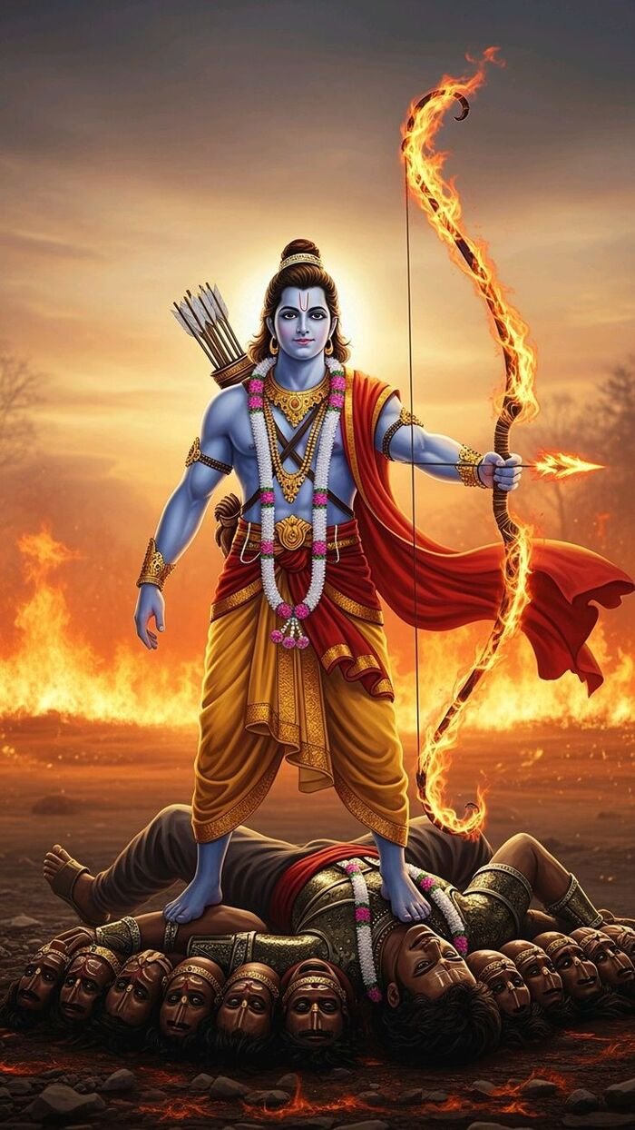 lord sri rama images standing pose art 3d