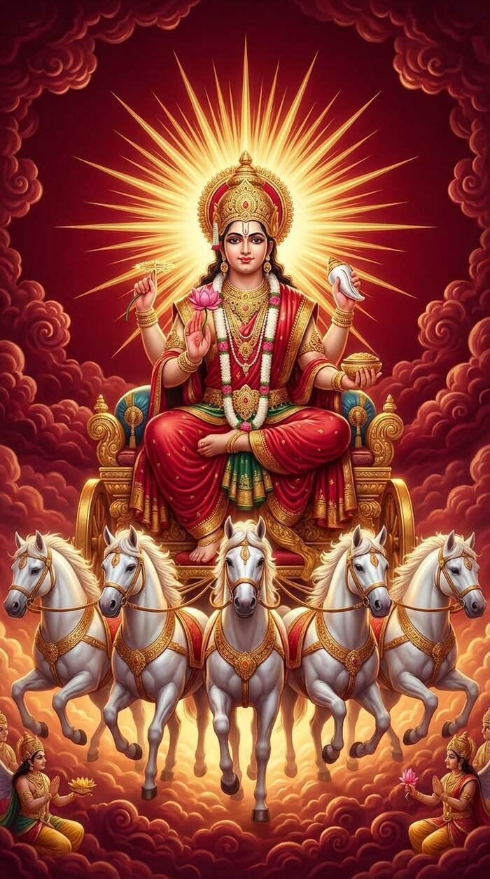 lord surya images digital painting