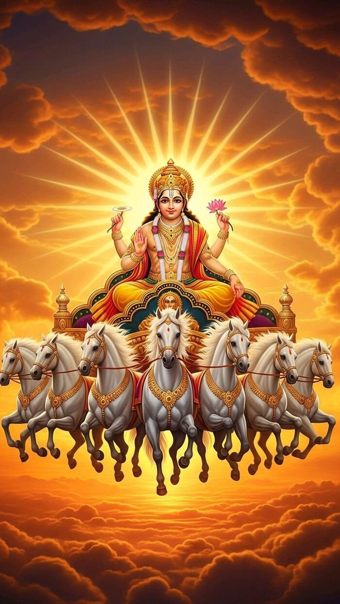 lord surya images divine light rays