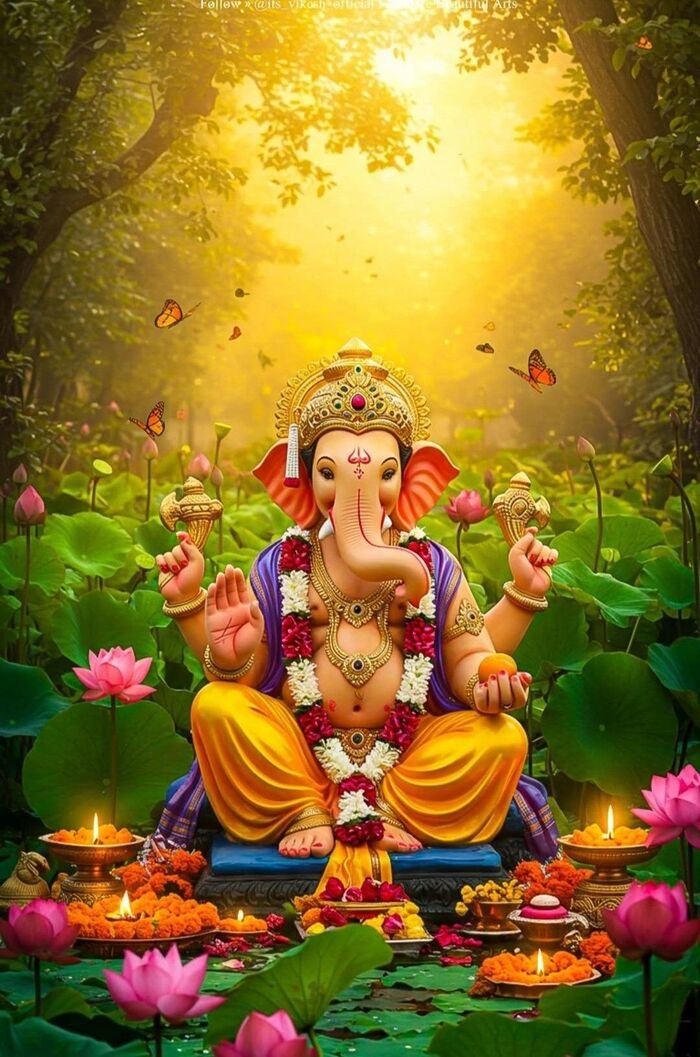 lord vinayaka images divine light effect hd