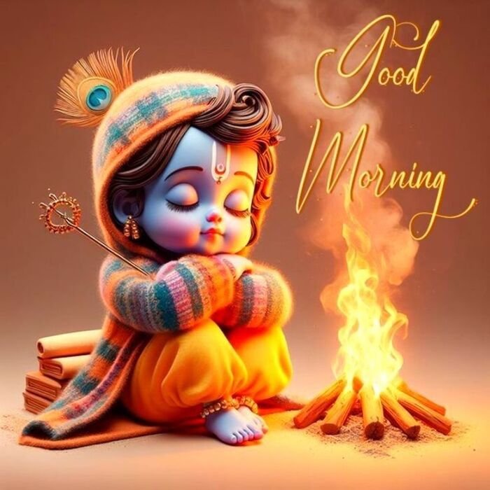 radhe radhe good morning image divine blessings cute