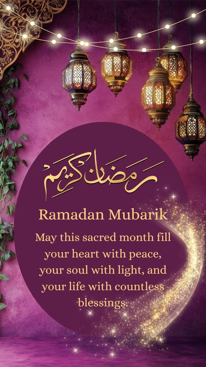 ramadan wishes images crescent moon theme