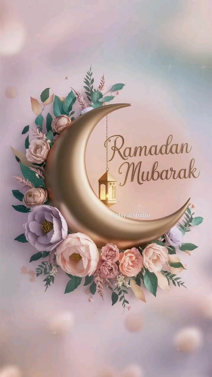 ramadan wishes images traditional pattern