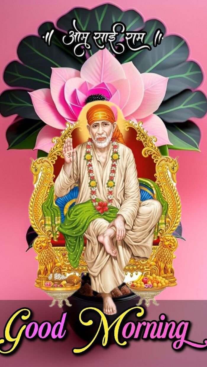 sai baba good morning images for mobile wallpaper