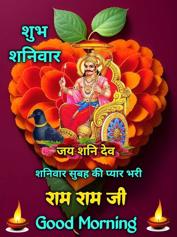 shani dev good morning image divine blessings