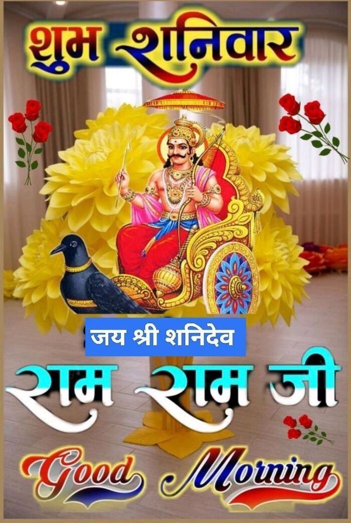 shani dev good morning image for facebook post