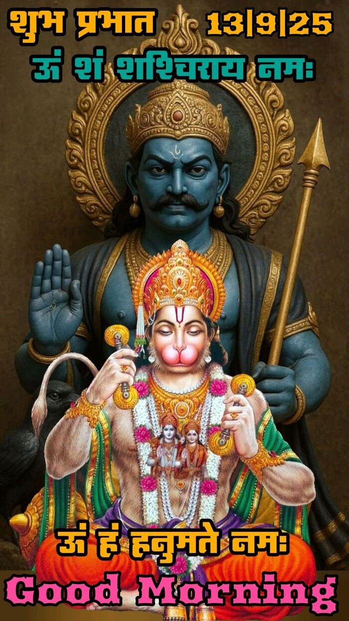 shani dev good morning image for mobile wallpaper