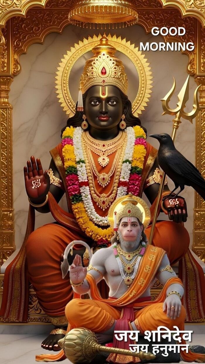 shani dev good morning image hd wallpaper