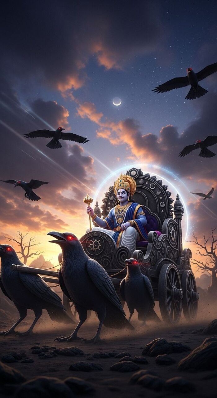 shani god images close up face