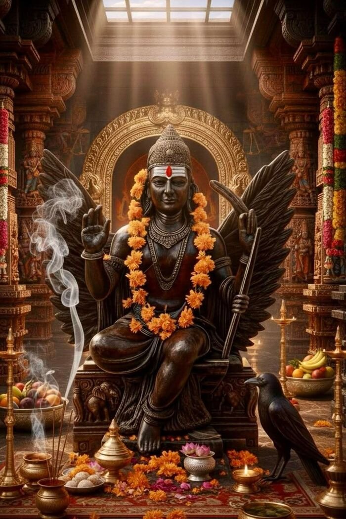 shani god images digital painting