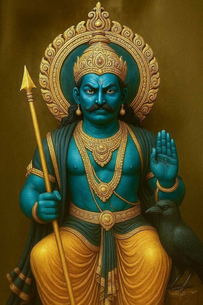 shani god images divine light effect