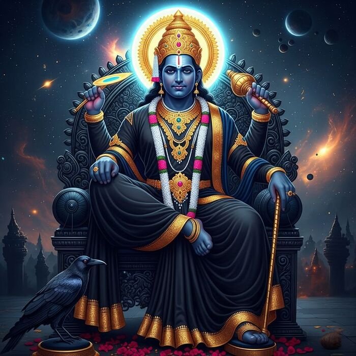 shani god images mythological illustration