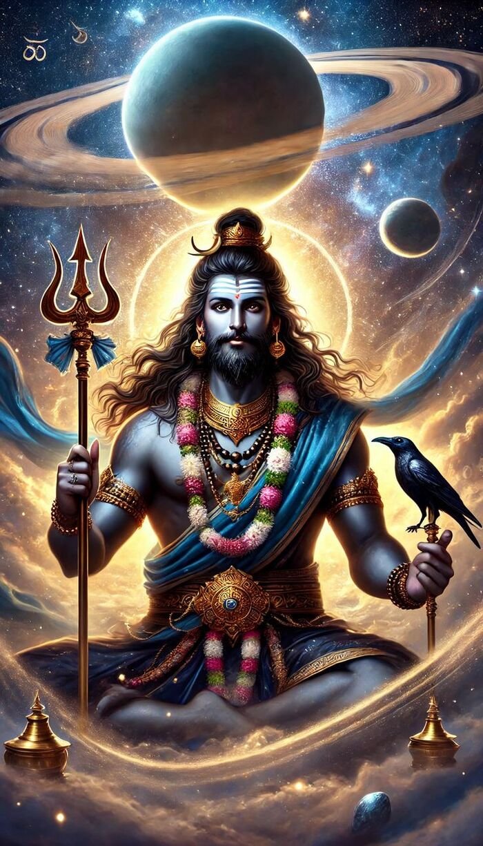 shani god images sitting pose