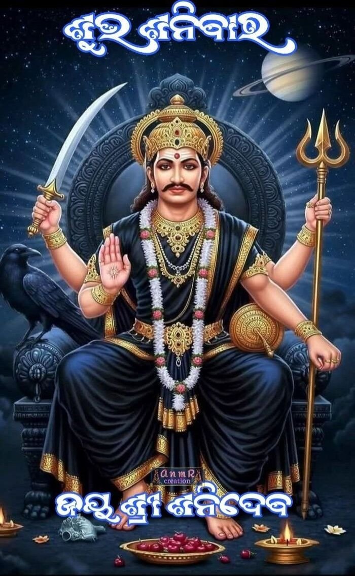 shani god images traditional art style