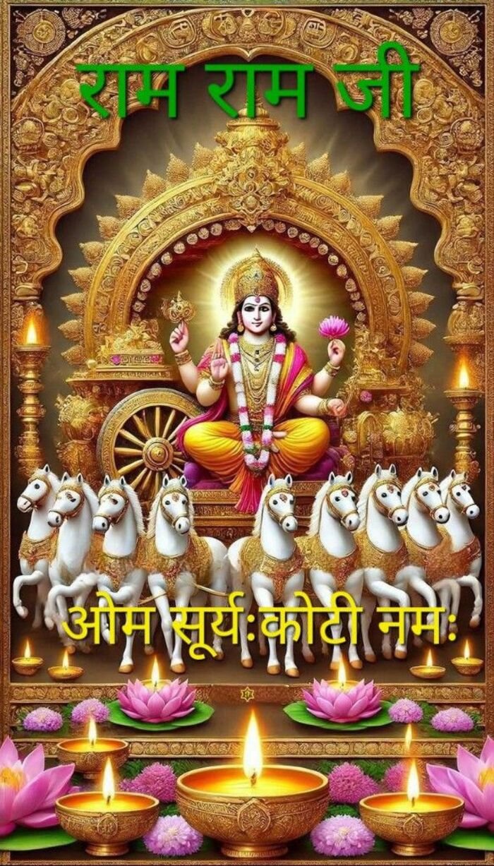 shubh ravivar good morning image artwork