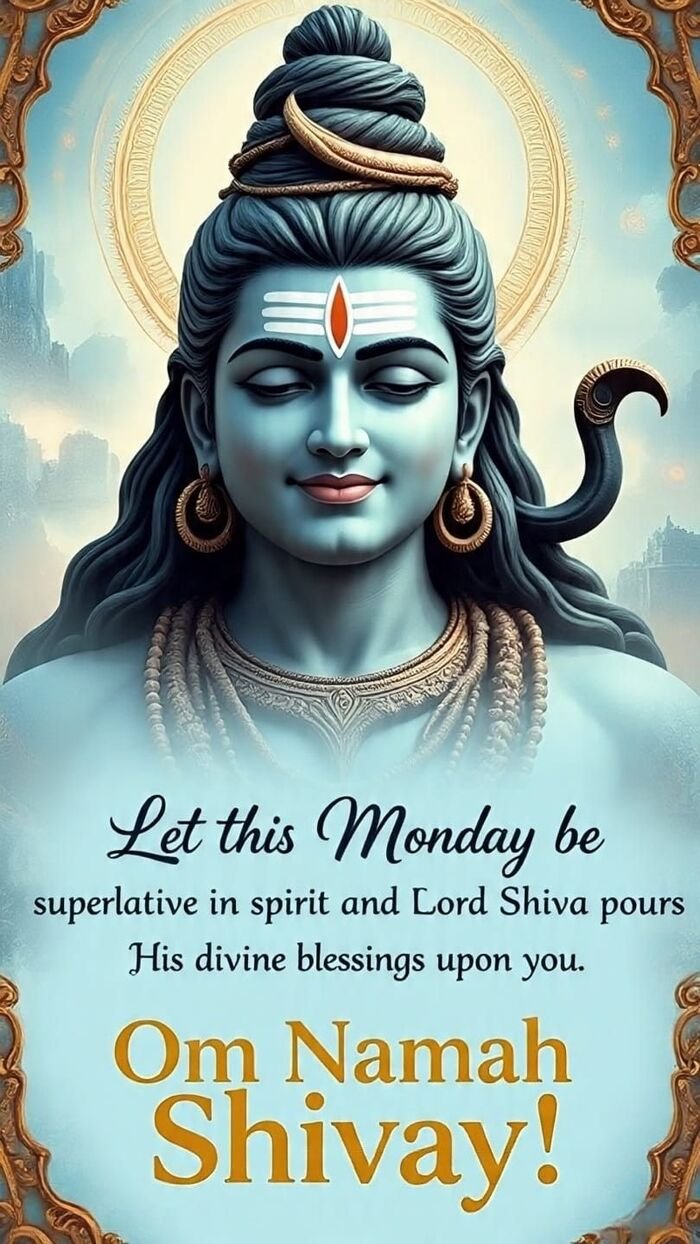 somwar good morning image temple background