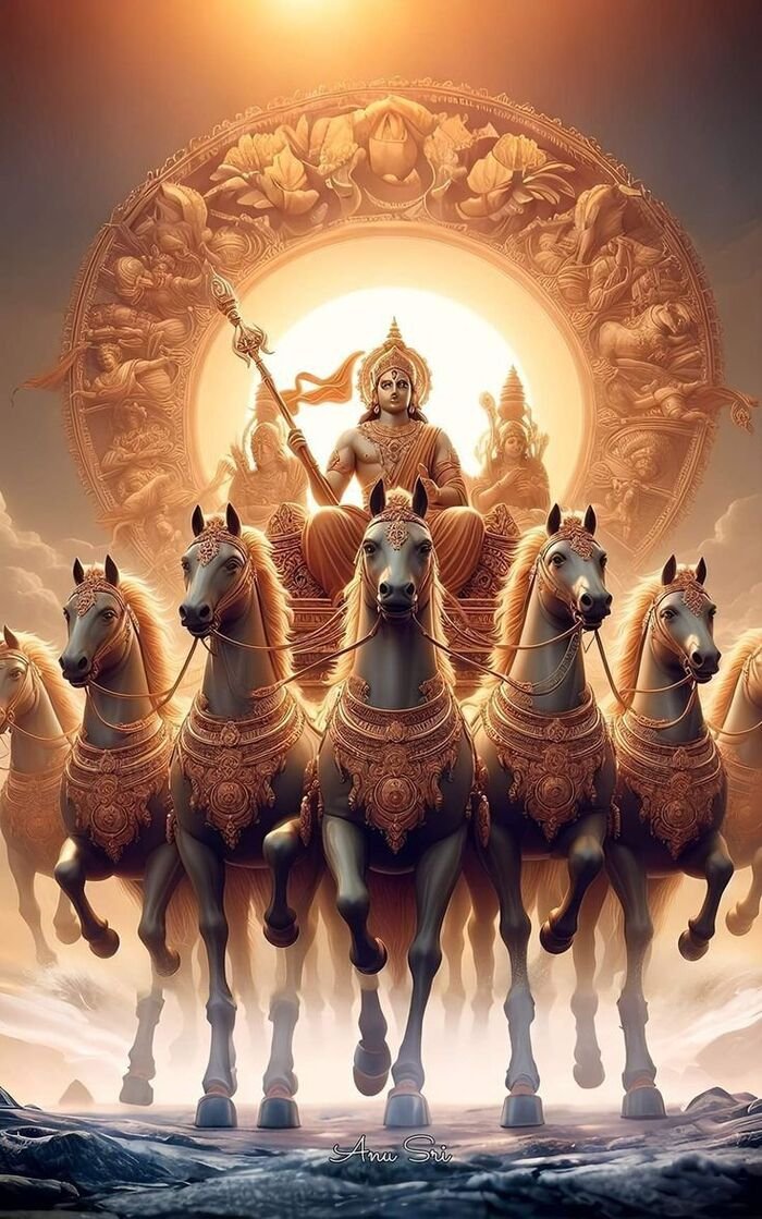 sun god images chariot with seven horses
