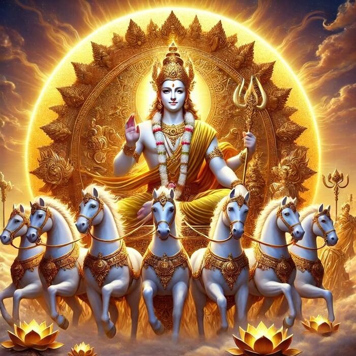 sun god images traditional art style