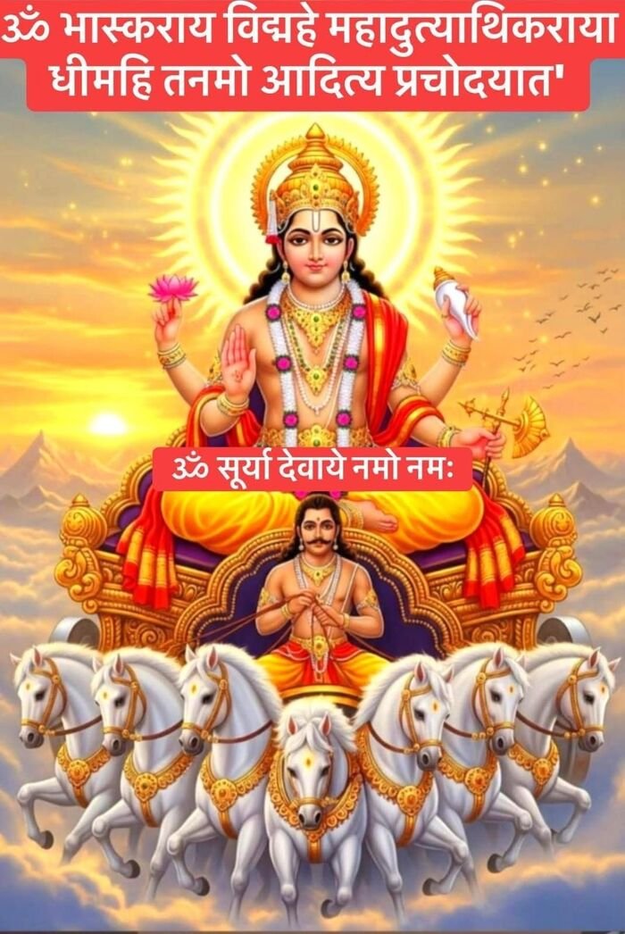 surya dev good morning images minimalist design