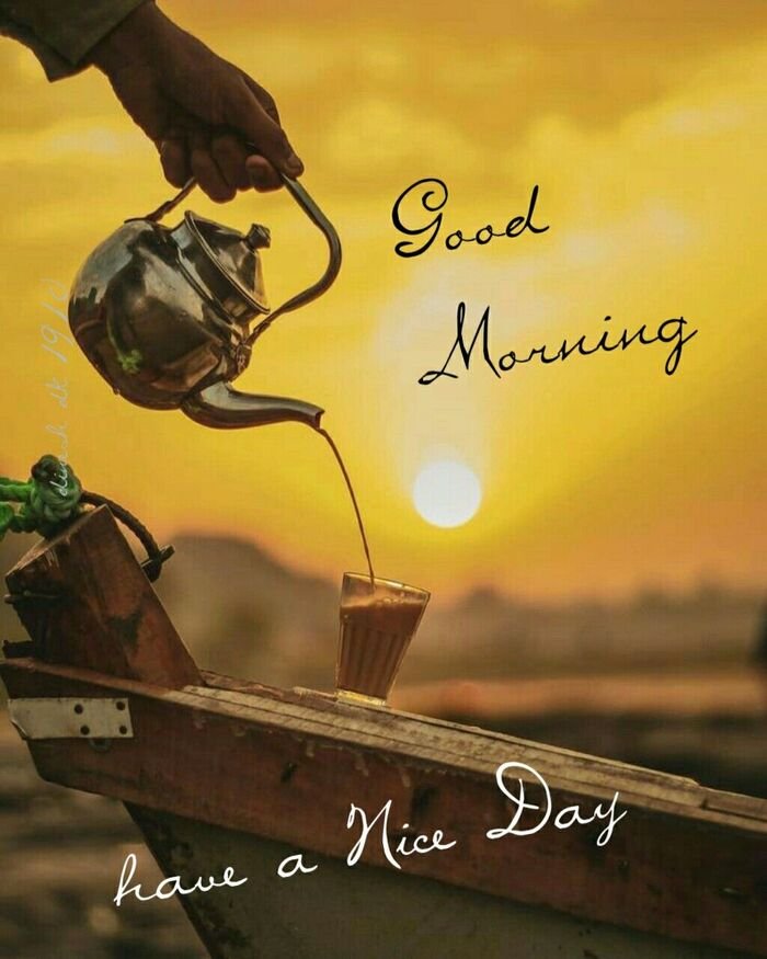 tea good morning images breakfast table setup