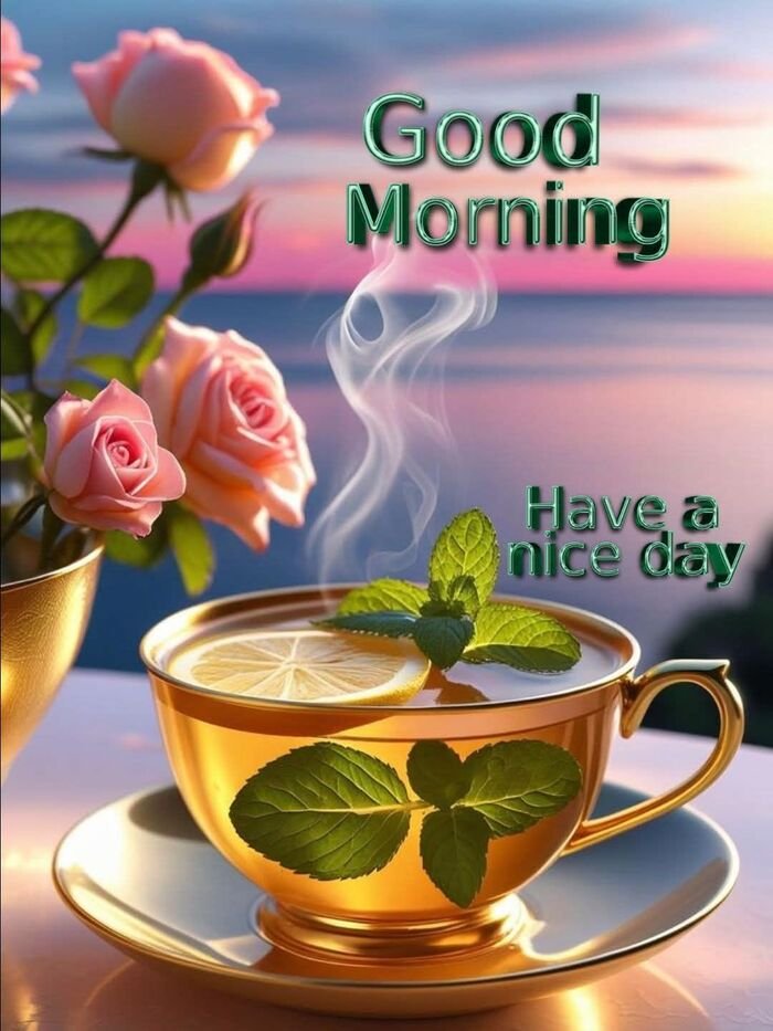 tea good morning images for facebook post
