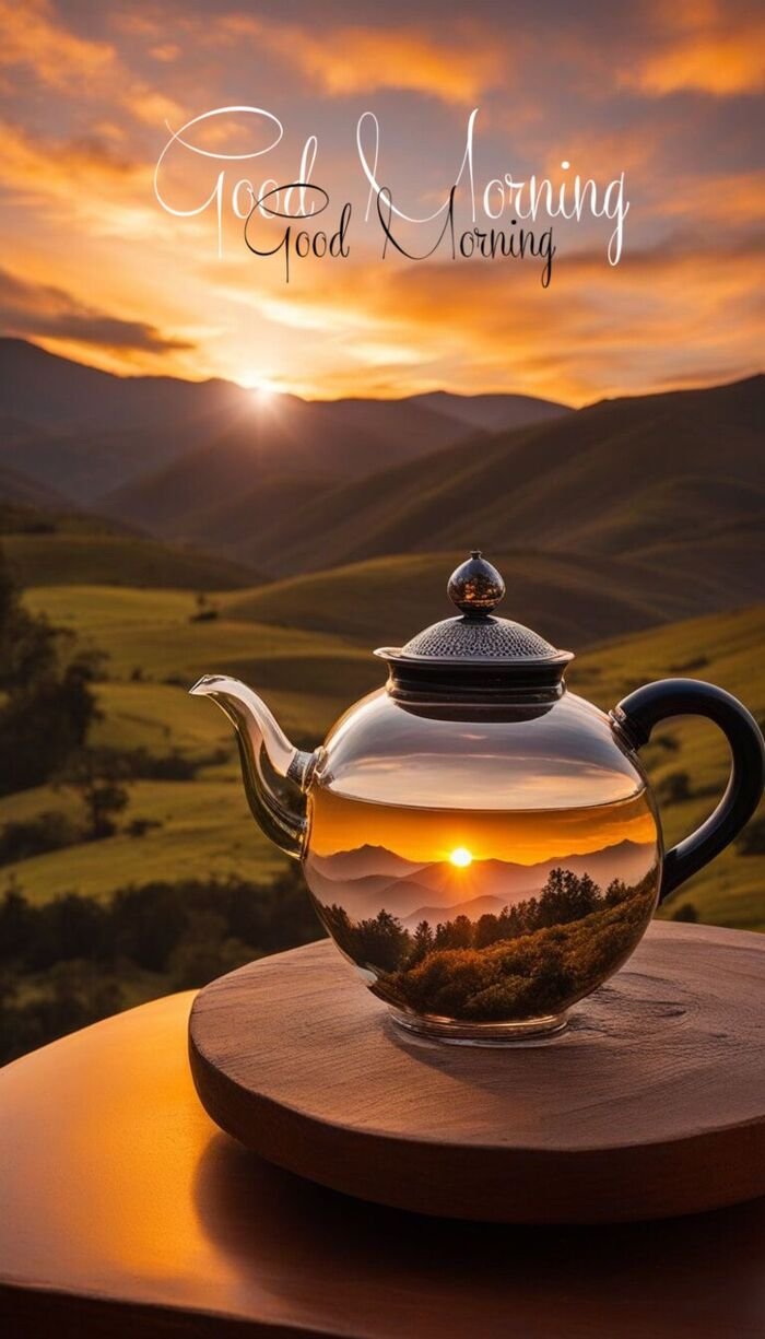 tea good morning images minimal look