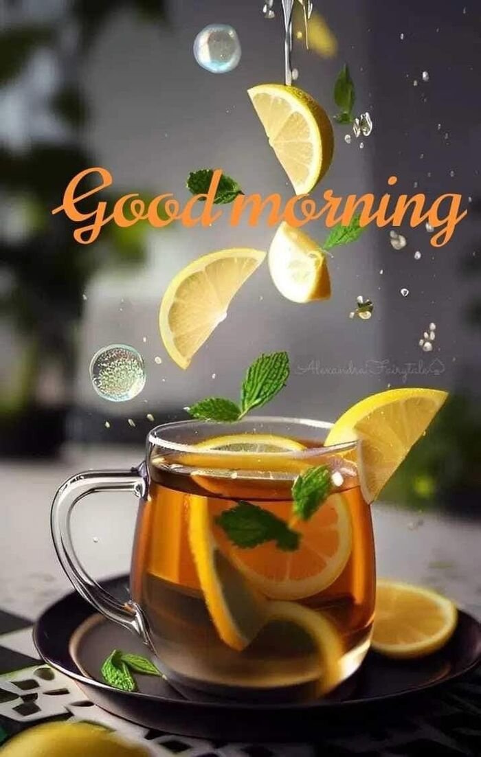 tea good morning images positive morning quote