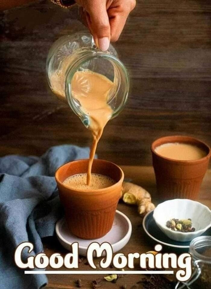 tea good morning images soft pastel colors