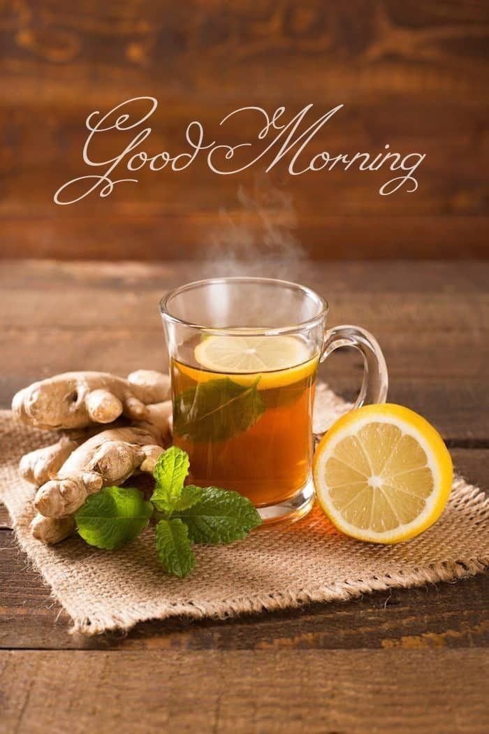 tea good morning images top view aesthetic