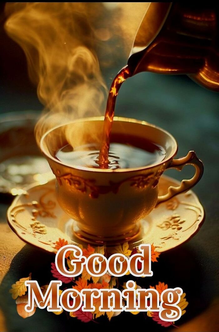 tea good morning images with biscuits